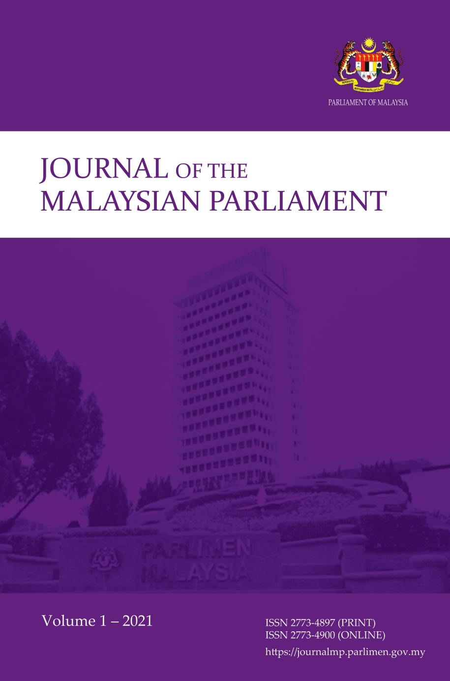 					View Vol. 1 (2021): Journal of the Malaysian Parliament
				